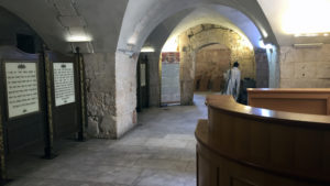 Inside Kever David HaMelech (the Tomb of King David)