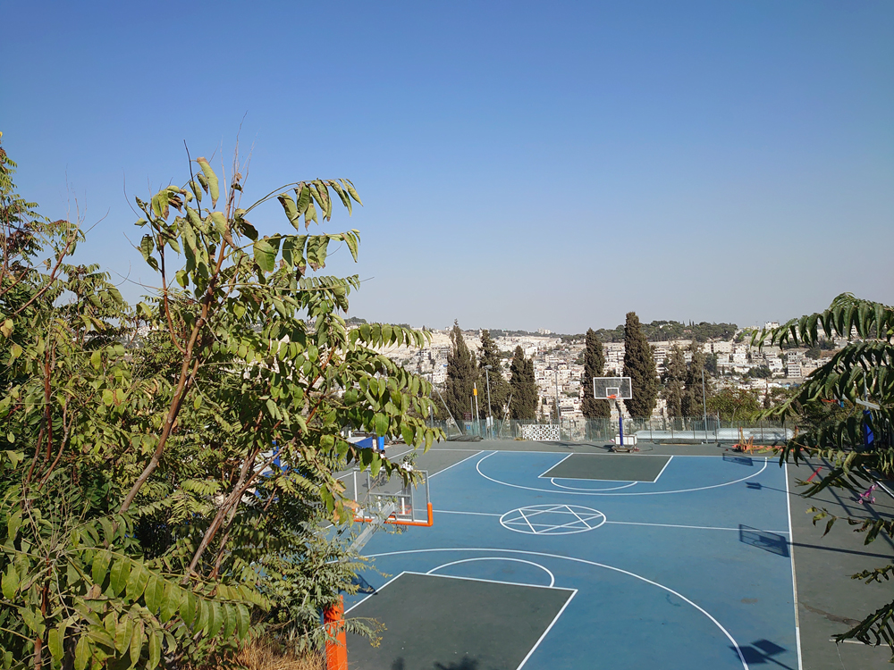 Jewish Basketball Courts on Mount Zion, Jerusalem