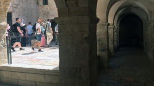Outside Courtyard at Kever David HaMelech (King David's Tomb)